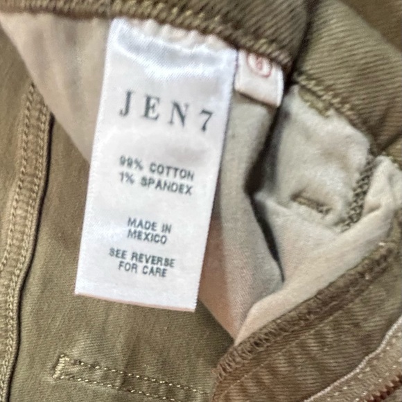 JEN 7 by 7 FOR ALL MANKIND NWOT Army Green Pencil Skirt Size 6 - Picture 3 of 7